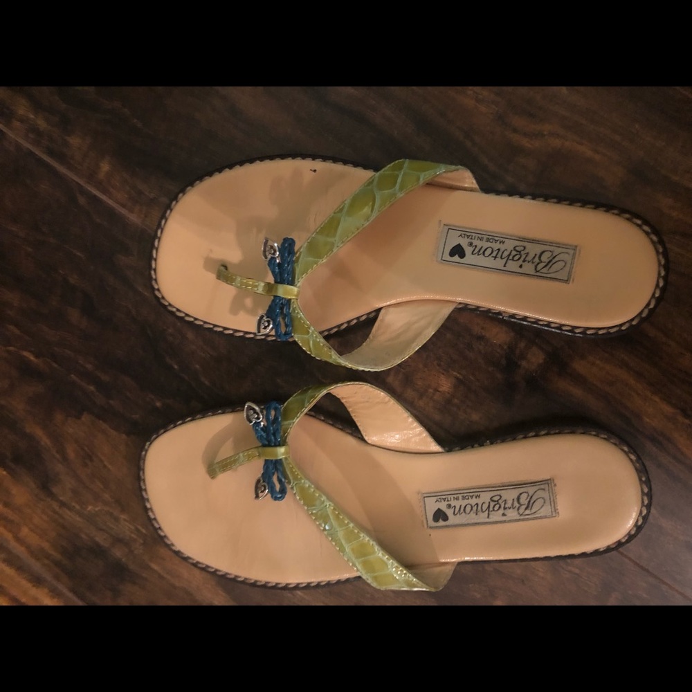 Brighton Green and Blue Sandals - NWOT